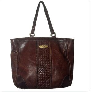 Elliott Lucca Genuine Leather Laptop Bag Tote XL